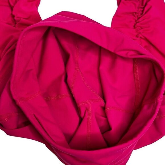 Fabletics hot pink PureLuxe ruched capri leggings size S - Picture 7 of 12